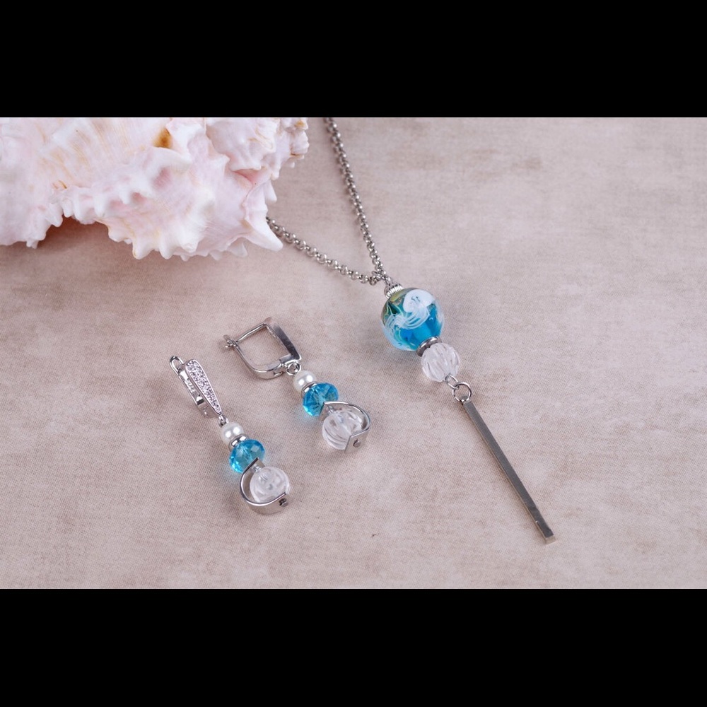 Handmade jewelry set Murano